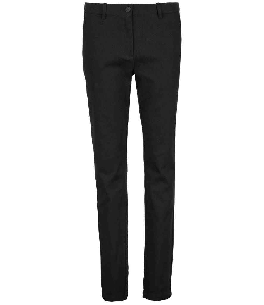 NEOBLU Ladies Gustave Chino Trousers | Deep Black