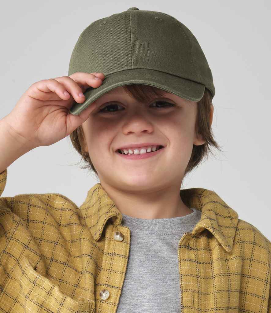 Beechfield Junior Low Profile 6 Panel Dad Cap | Olive Green
