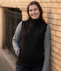 Stormtech Ladies Cascades Soft Shell Bodywarmer | Black/Black
