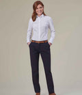 Brook Taverner Ladies Liberty Slim Leg Chino Trousers | Navy