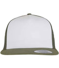 F6006W Olive Green/White/Loden Front