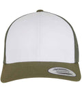 F6606CF Moss Green/White/Olive Green Front