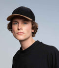 Flexfit Corduroy Suade Cap | Black/Caramel