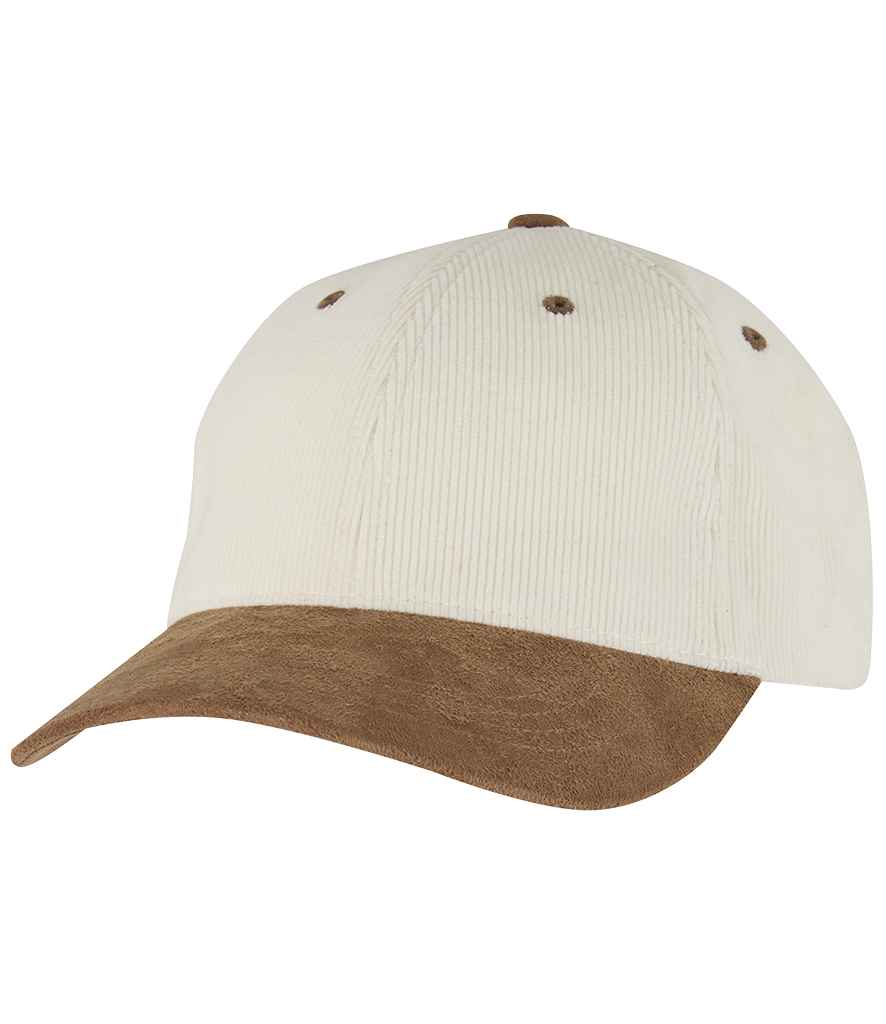 Flexfit Corduroy Suade Cap | Cream/Caramel
