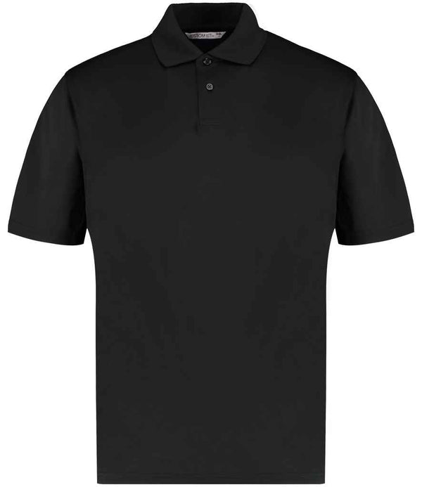 Kustom Kit Regular Fit Cooltex® Plus Superwash® 60°C Piqué Polo Shirt | Black