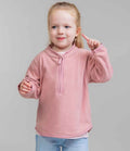 Larkwood Kids 1/2 Zip Lightweight Fleece | Soft Pink