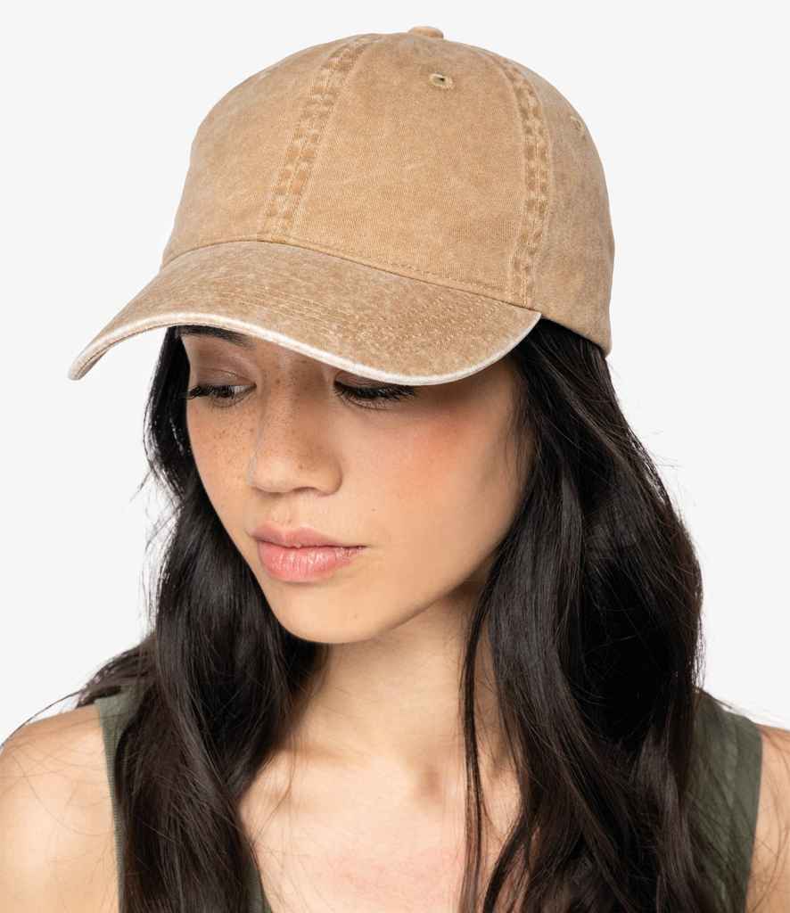 Native Spirit Faded Cap | Washed Dark Camel