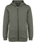 Native Spirit Kids Full Zip Hoodie | Organic Khaki