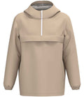 Native Spirit Unisex Waterproof 1/4 Zip Windbreaker | Wet Sand
