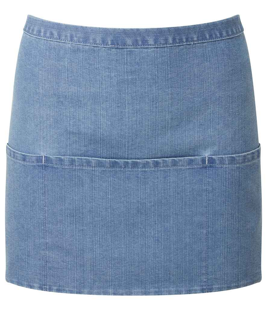 Premier 'Colours' 3 Pocket Apron | Blue Denim
