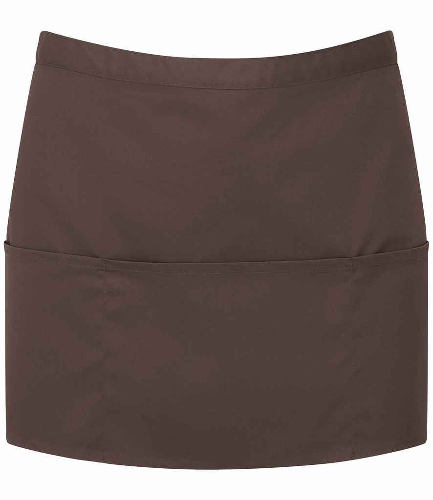 Premier 'Colours' 3 Pocket Apron | Brown