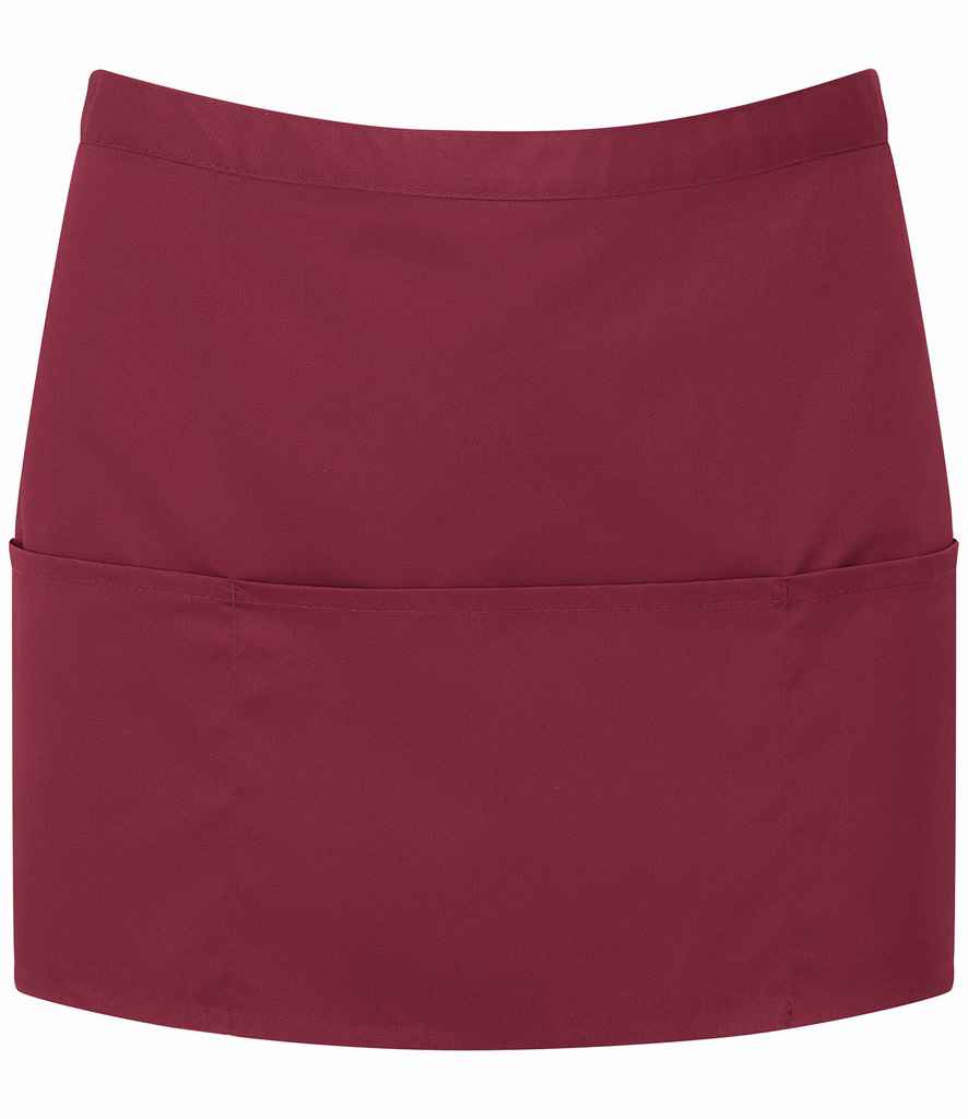 Premier 'Colours' 3 Pocket Apron | Burgundy