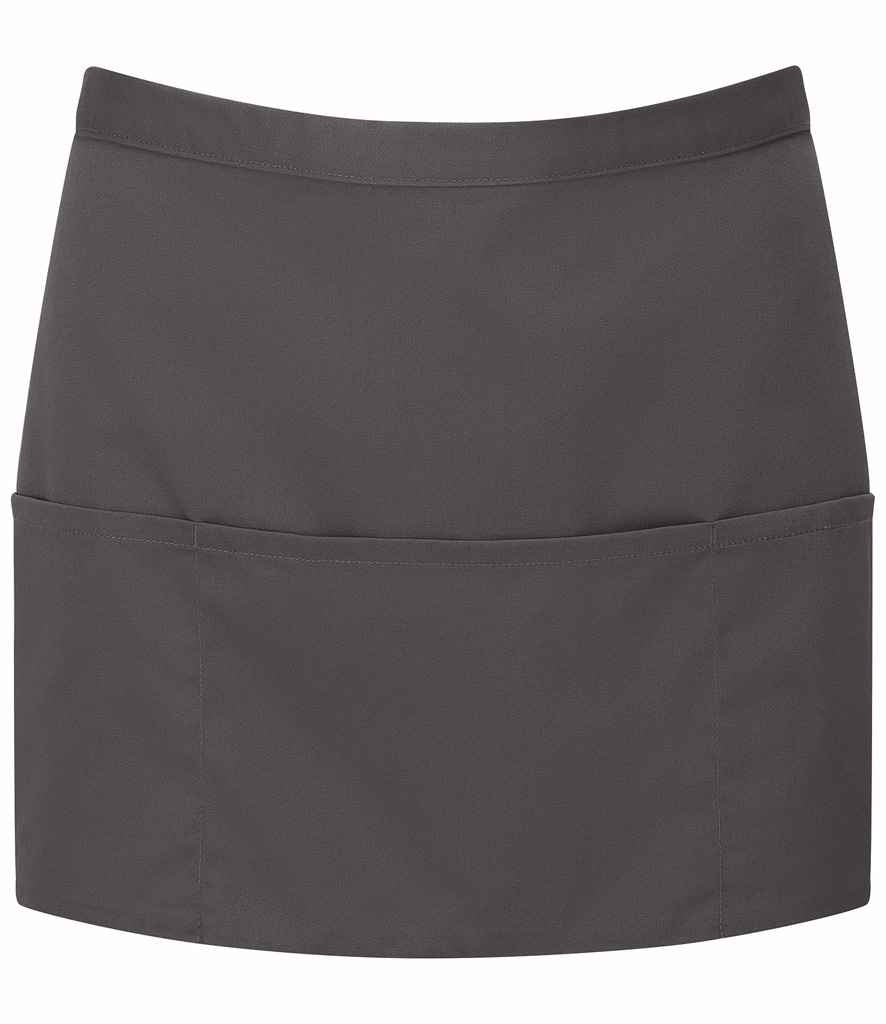 Premier 'Colours' 3 Pocket Apron | Dark Grey