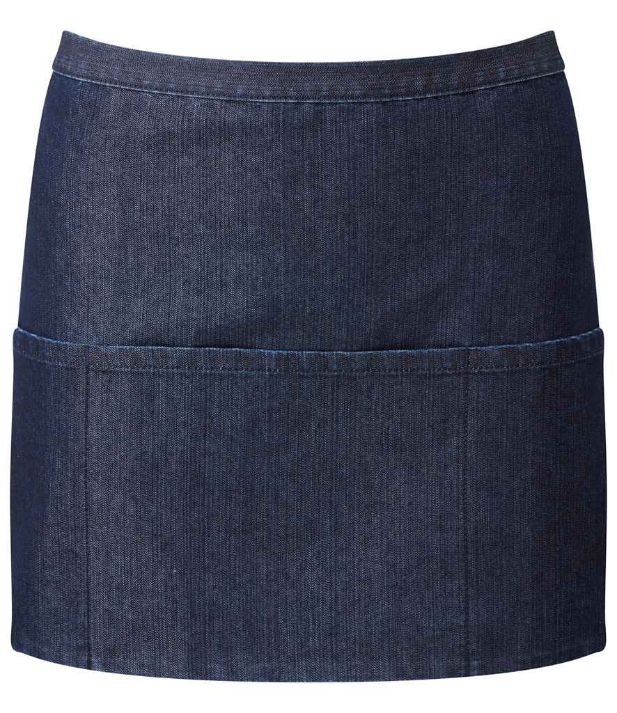 Premier 'Colours' 3 Pocket Apron | Indigo Denim