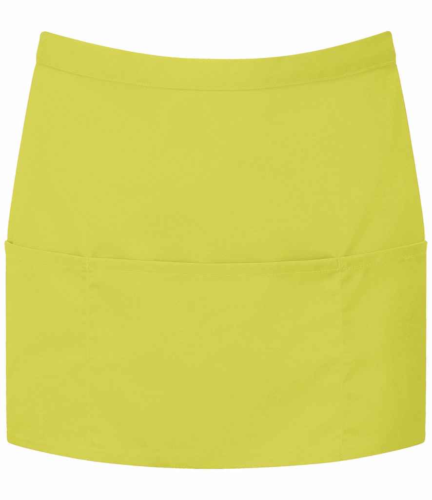Premier 'Colours' 3 Pocket Apron | Lime Green