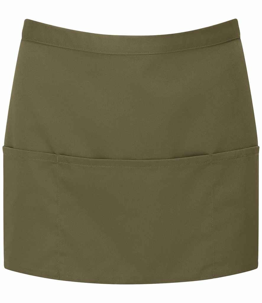 Premier 'Colours' 3 Pocket Apron | Olive Green