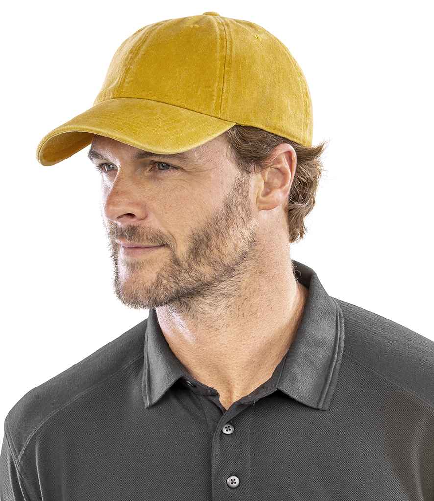 Result Core Pure Cotton Vintage Cap | Vintage Mustard
