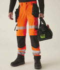 Regatta High Visibility Infiltrate Stretch Holster Trousers | Orange/Black