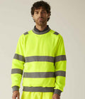 Regatta High Visibility Pro Contract Crew Neck Sweatshirt | Yellow