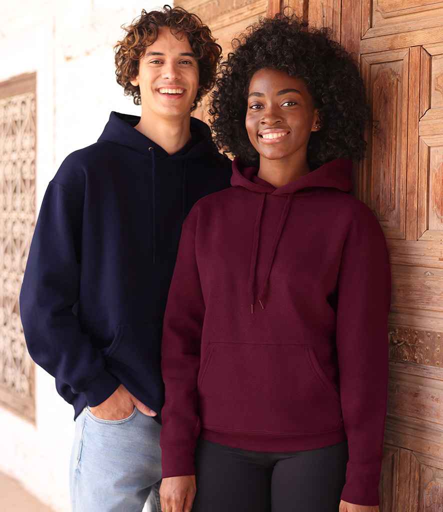 Fruit of the Loom Iconic Premium Hooded Sweatshirt | Burgundy