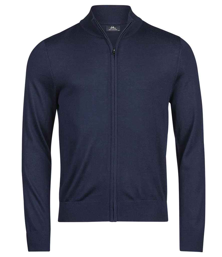 Tee Jays Knitted Full Zip Sweater | Navy