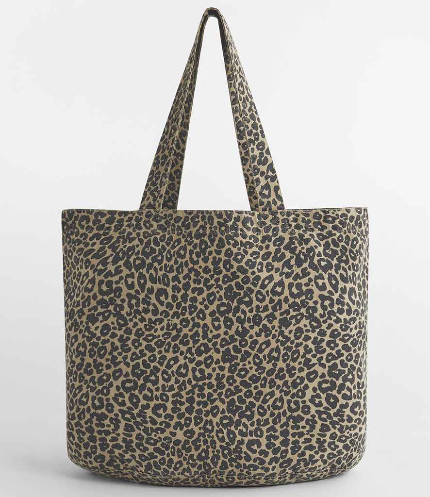Westford Mill Leopard Print Canvas Shopper | Vintage Leopard Print