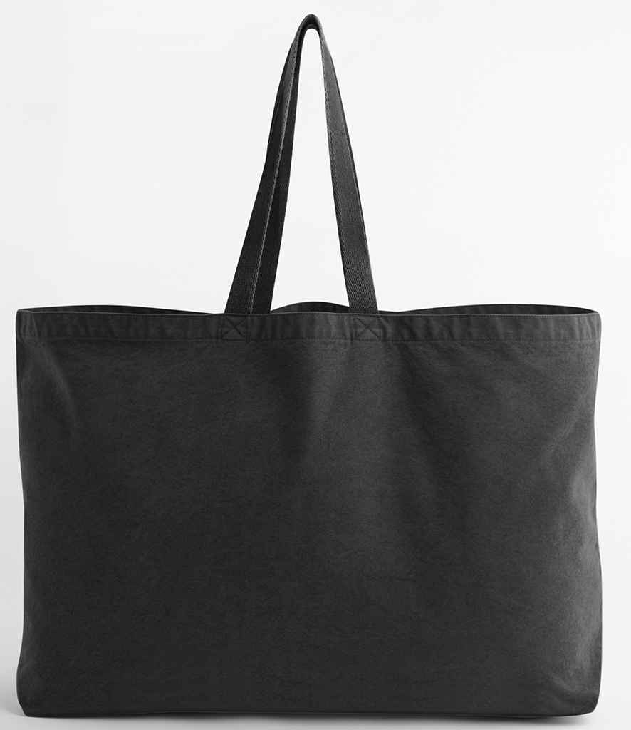Westford Mill Garment Dyed Oversized Tote Bag | Vintage Black