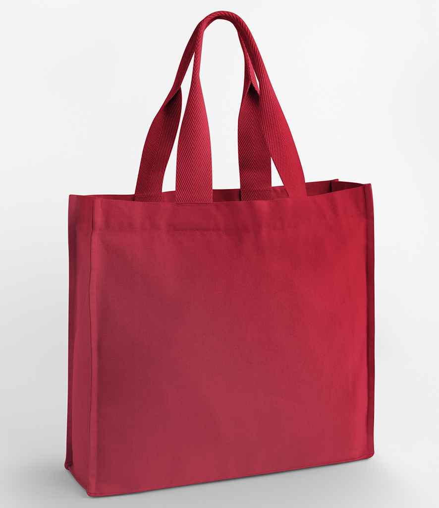 Westford Mill Chevron Handle Shopper | Scarlet Red